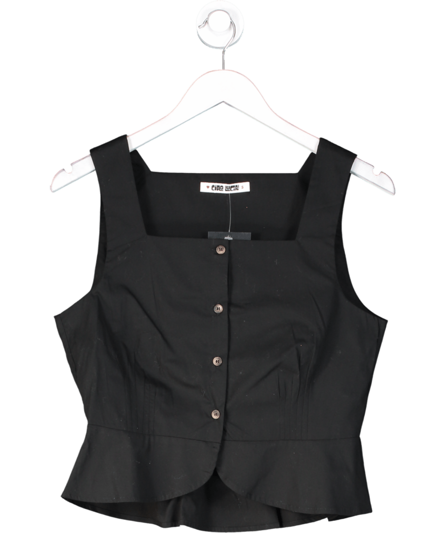 Ciao Lucia Black Timir Cotton Top UK S - Reliked