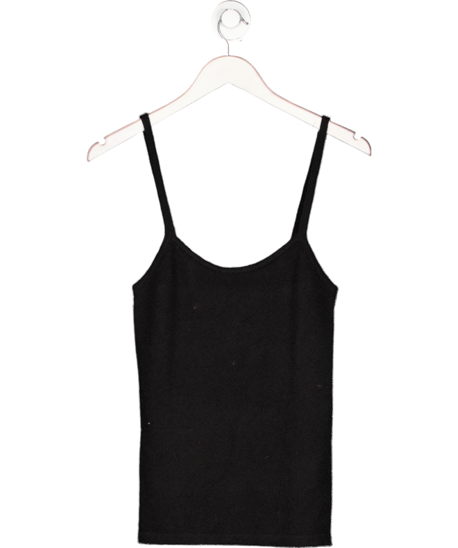 CIL Black Cashmere In Love Cashmere / Silk Amaya Tank Top UK M - Reliked