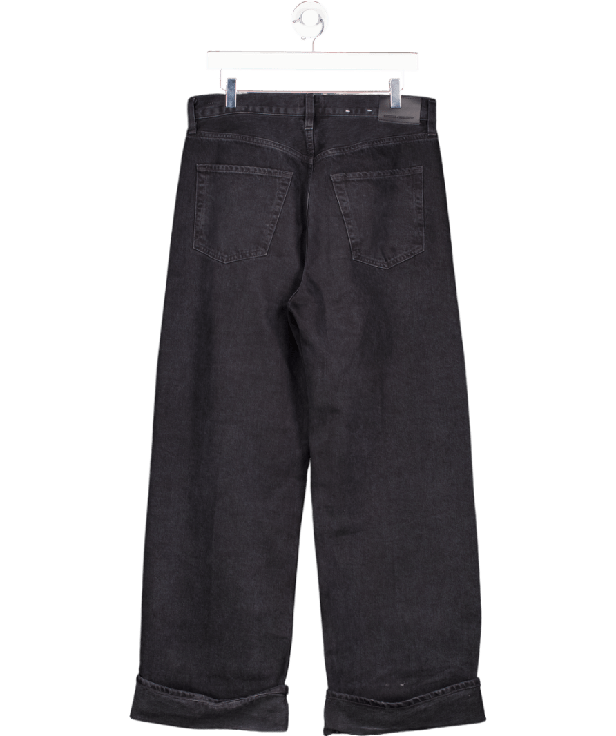 Citizens of Humanity Black Ayla Baggy Cuffed Crop Jeans W28 - Reliked