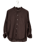 Citizens of Humanity Brown Kayla Linen Shirt UK S - Reliked