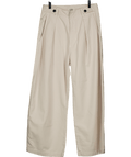 Citizens of Humanity Cream Payton Cropped Pleated Cotton - twill Boyfriend Pants W25 - Reliked