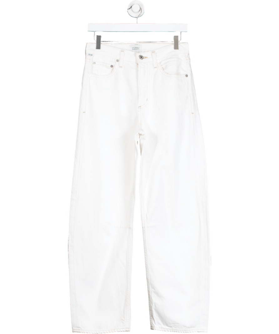 Citizens of Humanity White High Rise Wide Leg Jeans W24 - Reliked
