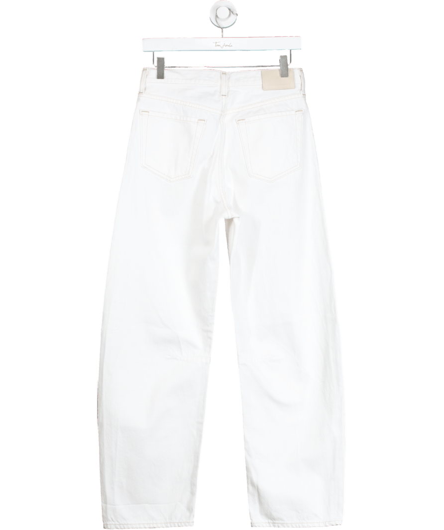 Citizens of Humanity White High Rise Wide Leg Jeans W24 - Reliked