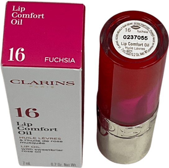 Clarins Lip Comfort Oil 16 Fuchsia 7ml - Reliked