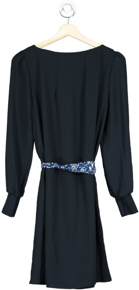 Claudie Pierlot Blue Ravageuse Belted Day Dress Fr36 UK 8 - Reliked