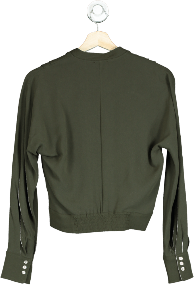 Claudie Pierlot Green Bamomille Wrap Blouse Fr34 UK 6 - Reliked