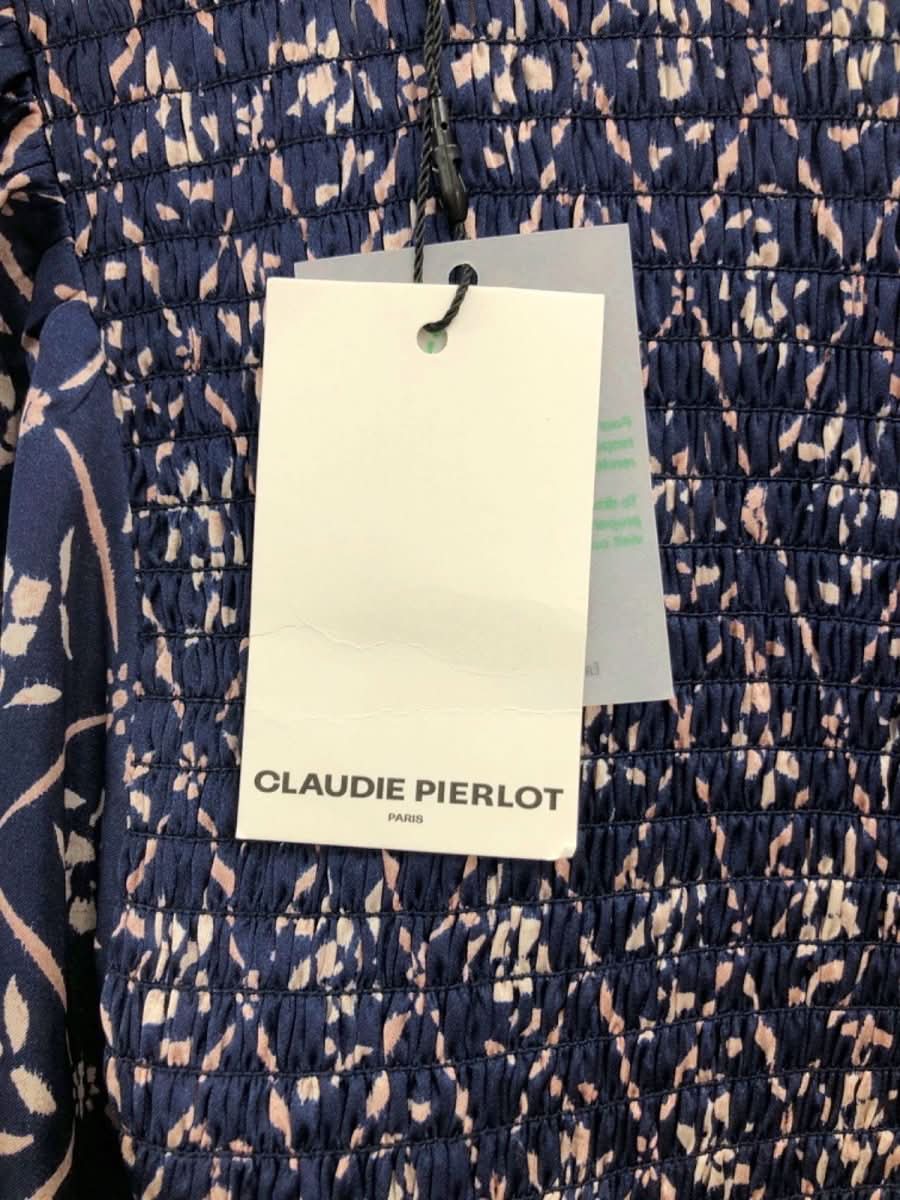 Claudie Pierlot Print Fonce Long Sleeve Blouse UK 12 - Reliked