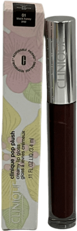 Clinique Pop Plush™ Creamy Lip Gloss 01 Black Honey Pop 3.4ml - Reliked