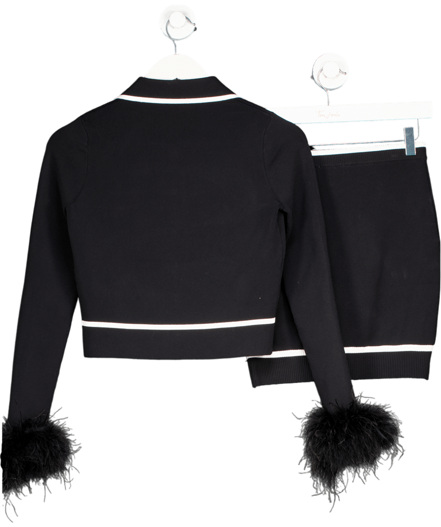 Club L Black Siene Top And Knit Mini Skirt UK S - Reliked