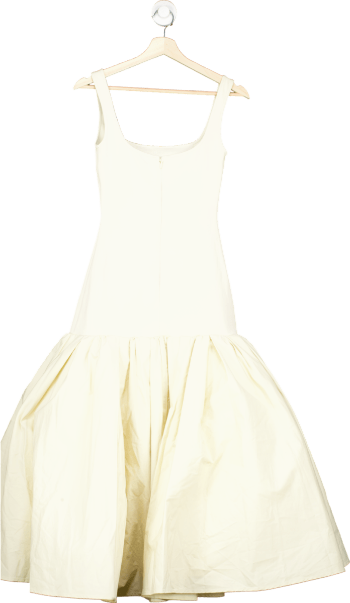 Club L London Cren Drop - Waist Midi Dress with Peplum Hem UK 06 - Reliked