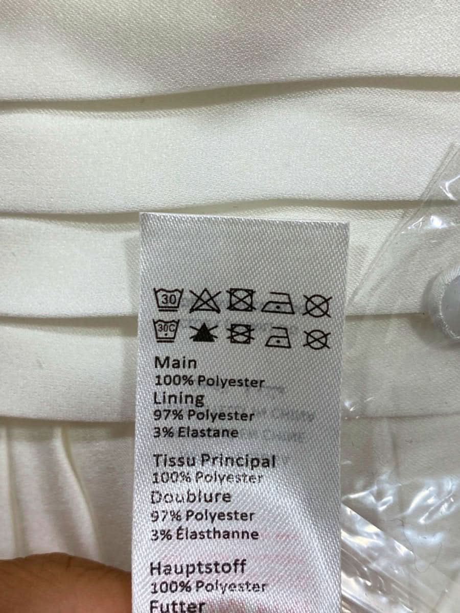 Club L White Pleated High - Neck Skater Mini Dress With Cape Sleeves UK 6 - Reliked