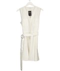 Club Monaco White Belted Mini Dress UK 8 - Reliked