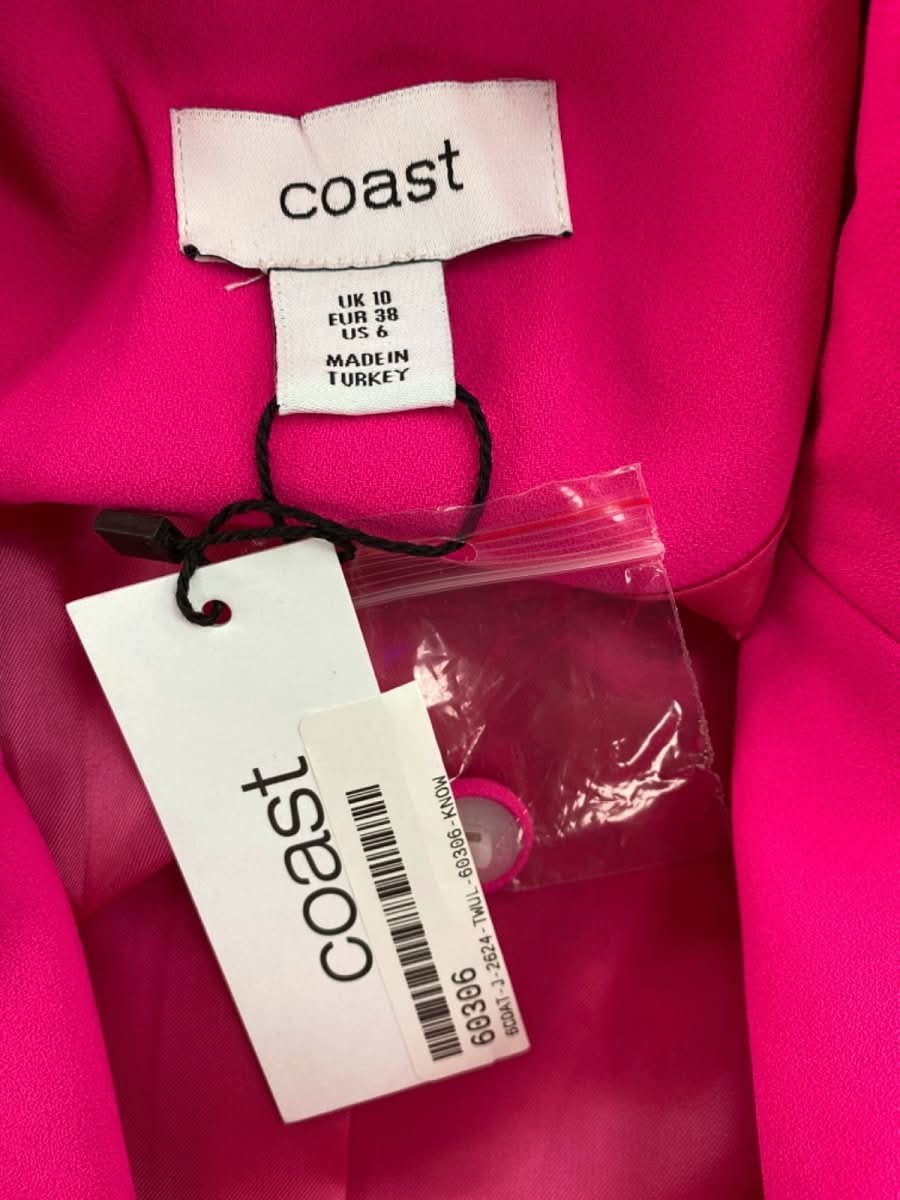 Coast Fuchsia Pink Tie - Front Blazer UK 10 - Reliked
