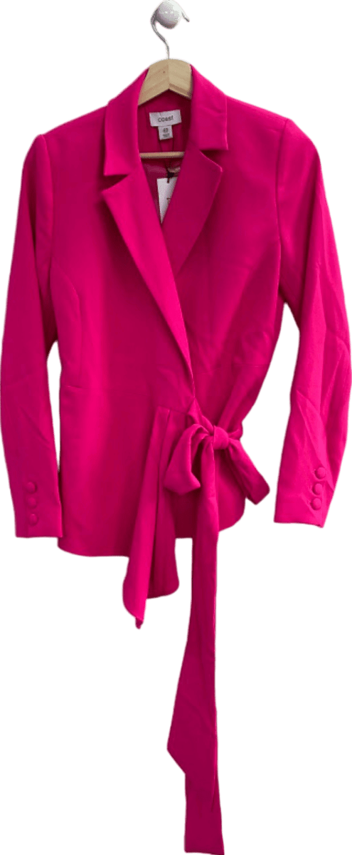 Coast Fuchsia Pink Tie - Front Blazer UK 10 - Reliked