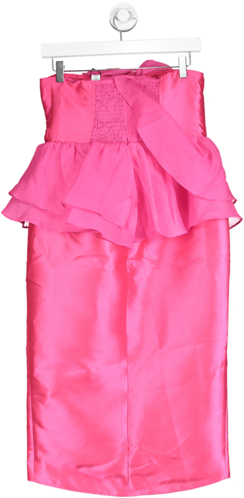 Coast Pink Floral Ruffle Dress UK 10 - Reliked