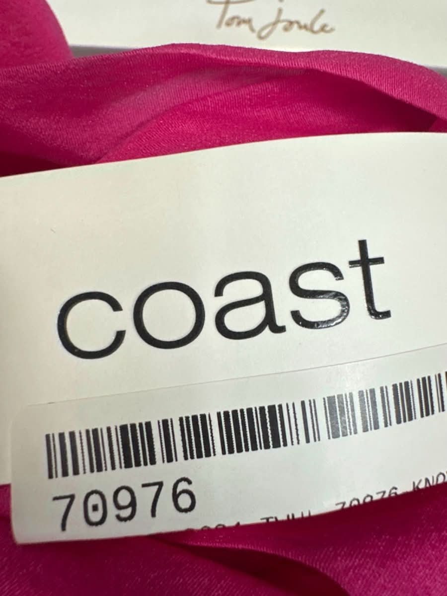 Coast Pink Floral Ruffle Dress UK 10 - Reliked