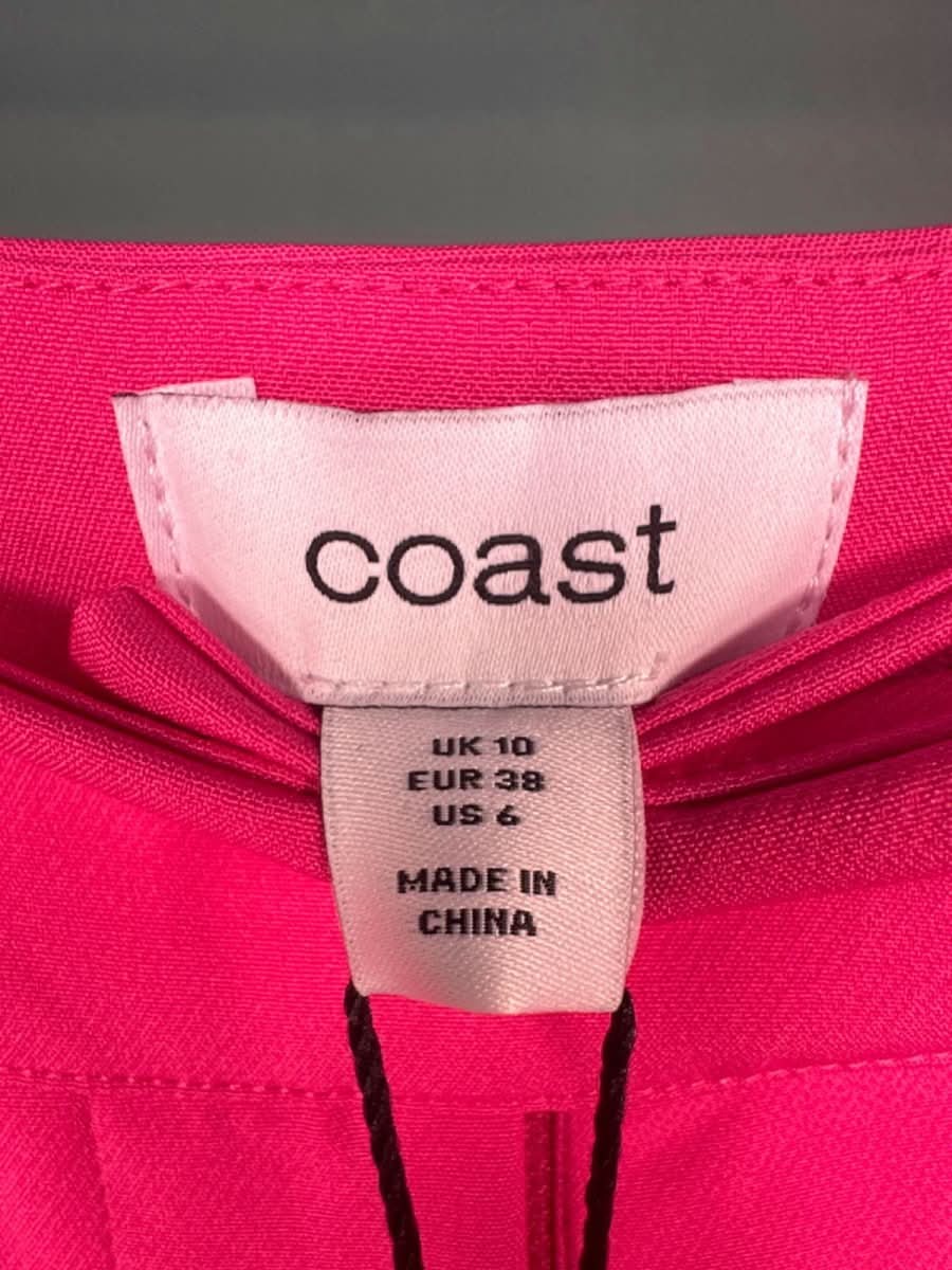Coast Pink Straight Leg Tailored Trousers UK 10 - Reliked