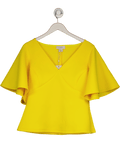 Coast Yellow Flare Sleeve Scuba Top UK 12 - Reliked