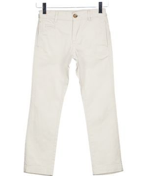 Coconut Cream Beige Chino Style Trousers 6 Years