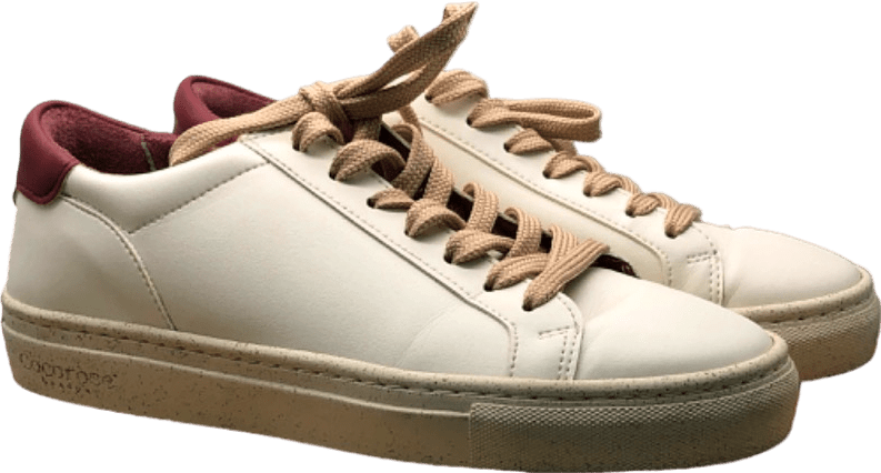 Cocorose White Cactus Bordeaux Tab Sneakers UK 7 EU 40 - Reliked