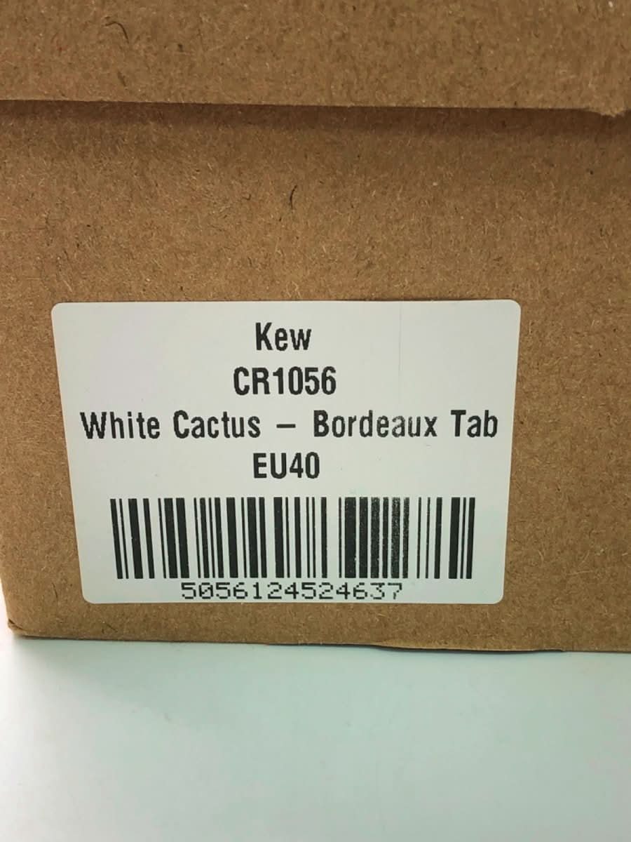 Cocorose White Cactus Bordeaux Tab Sneakers UK 7 EU 40 - Reliked