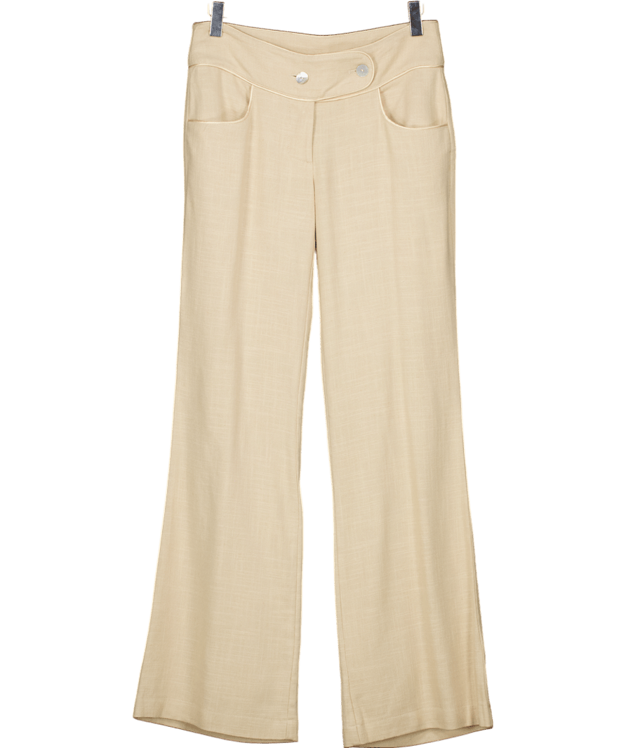 Colomans Beige Andrea Pants - Linen UK XS - Reliked