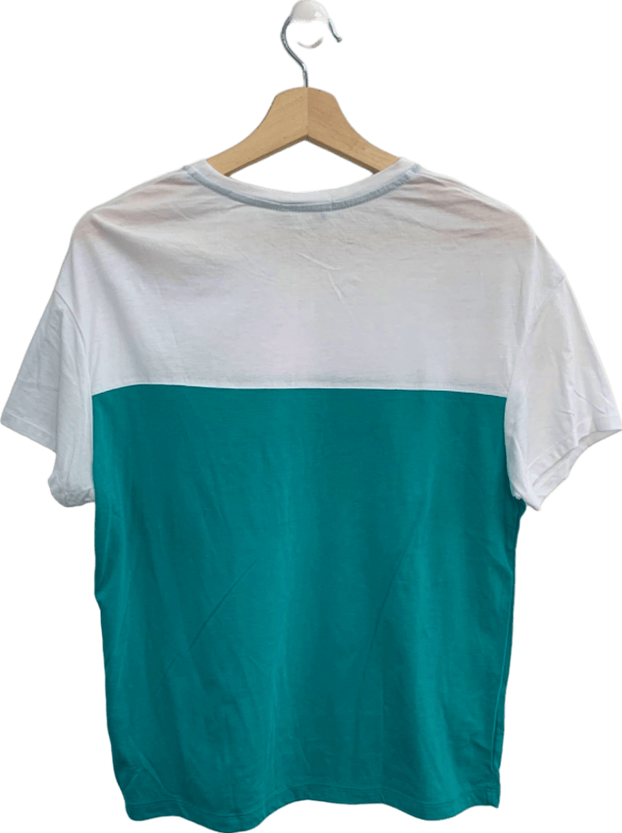 Colourful Rebel Blue/White Lucky Stars Loose Fit Shirt S - Reliked