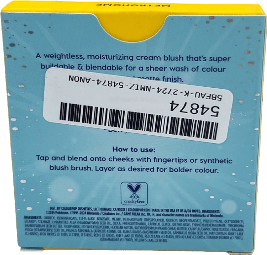 ColourPop Pokémon Metronome Instant Crush Cream Blush 5.2g - Reliked