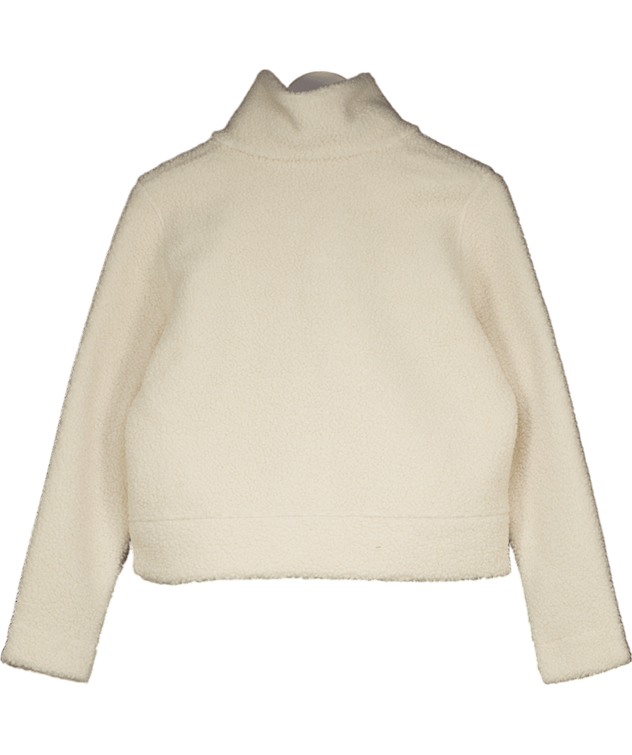 Columbia Cream Funnel Neck Panorama Borg Fleece Jacket UK M - Reliked