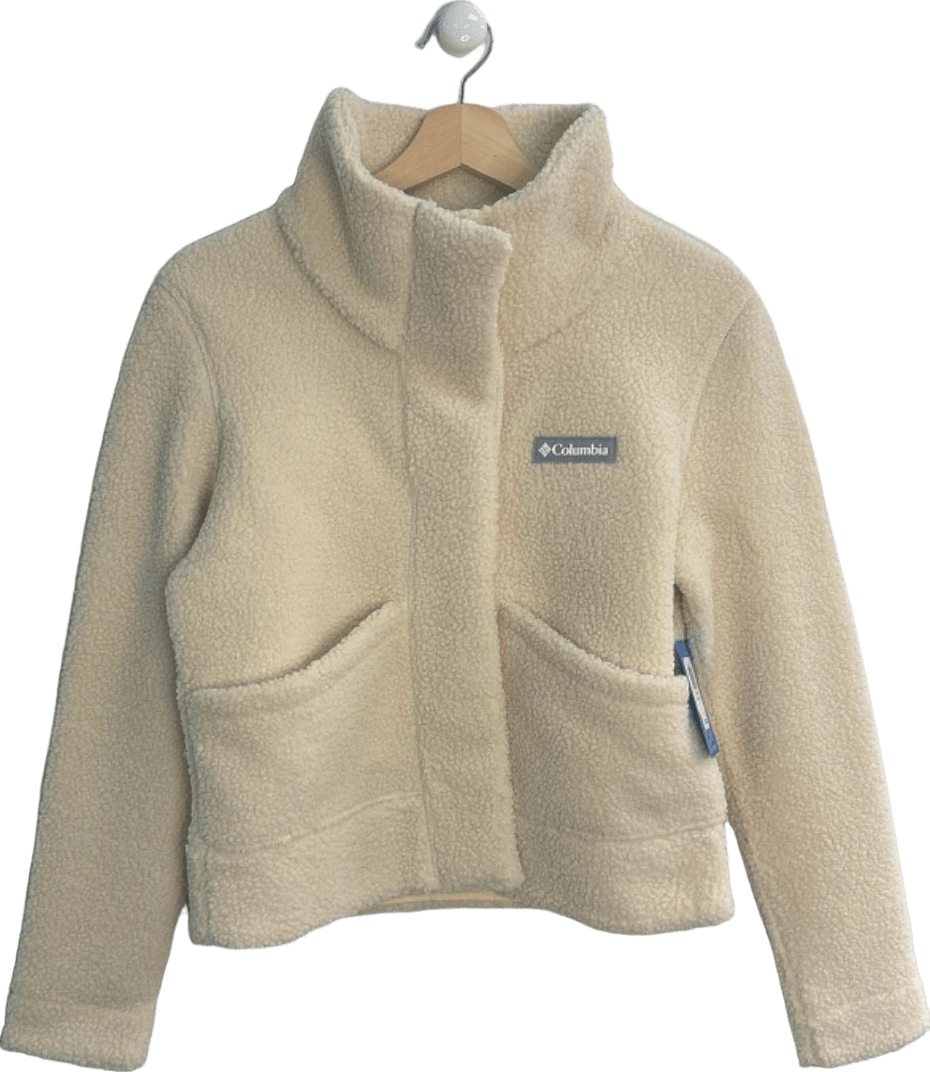 Columbia Cream Panorama Borg Fleece Jacket SZ XL - Reliked