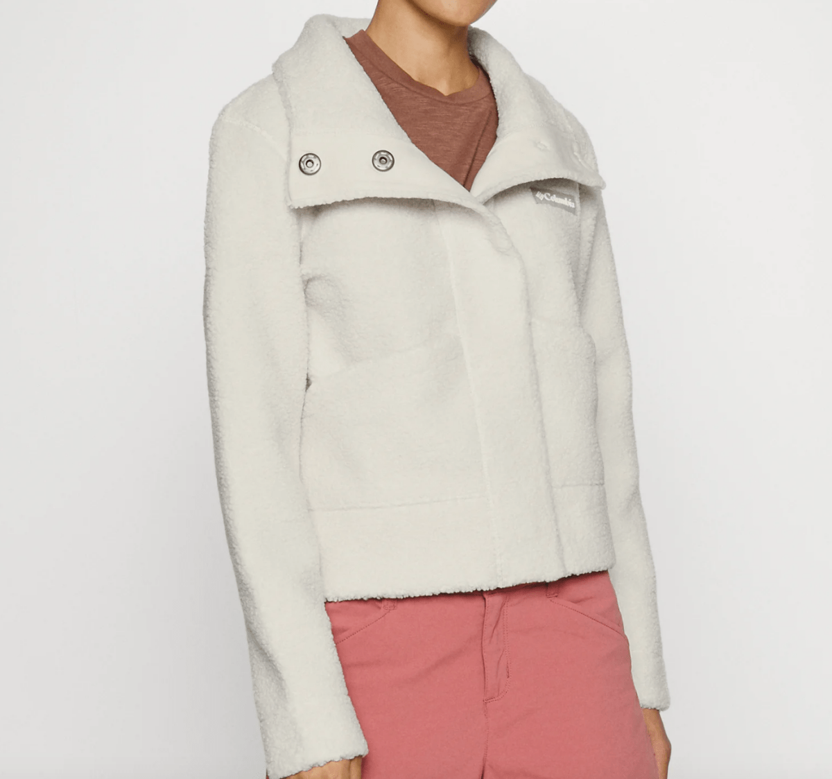 Columbia Cream Panorama Borg Fleece Jacket SZ XL - Reliked