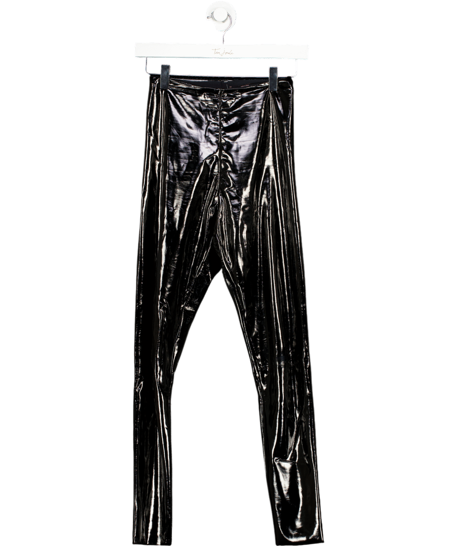 Commando Black Faux Patent Leather Leggings UK XS - Reliked