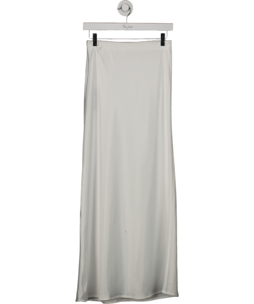 commense White Satin Skirt UK XS - Reliked