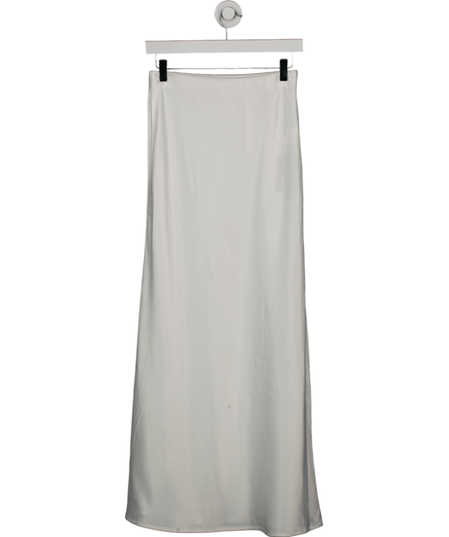 commense White Satin Skirt UK XS - Reliked