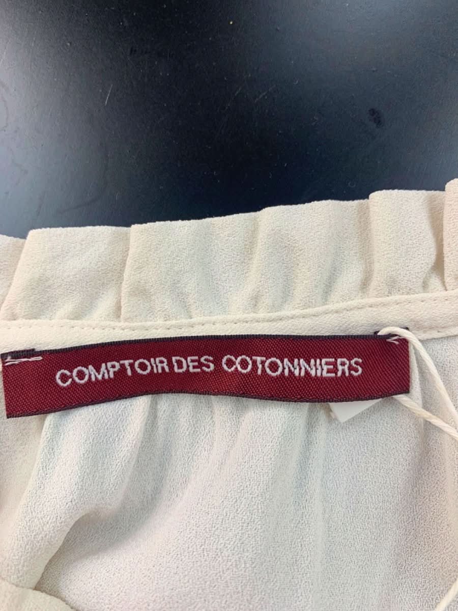 Comptoir des Cotonniers Gardenia Nalella Short Sleeve Blouse EU 42 UK 14 - Reliked