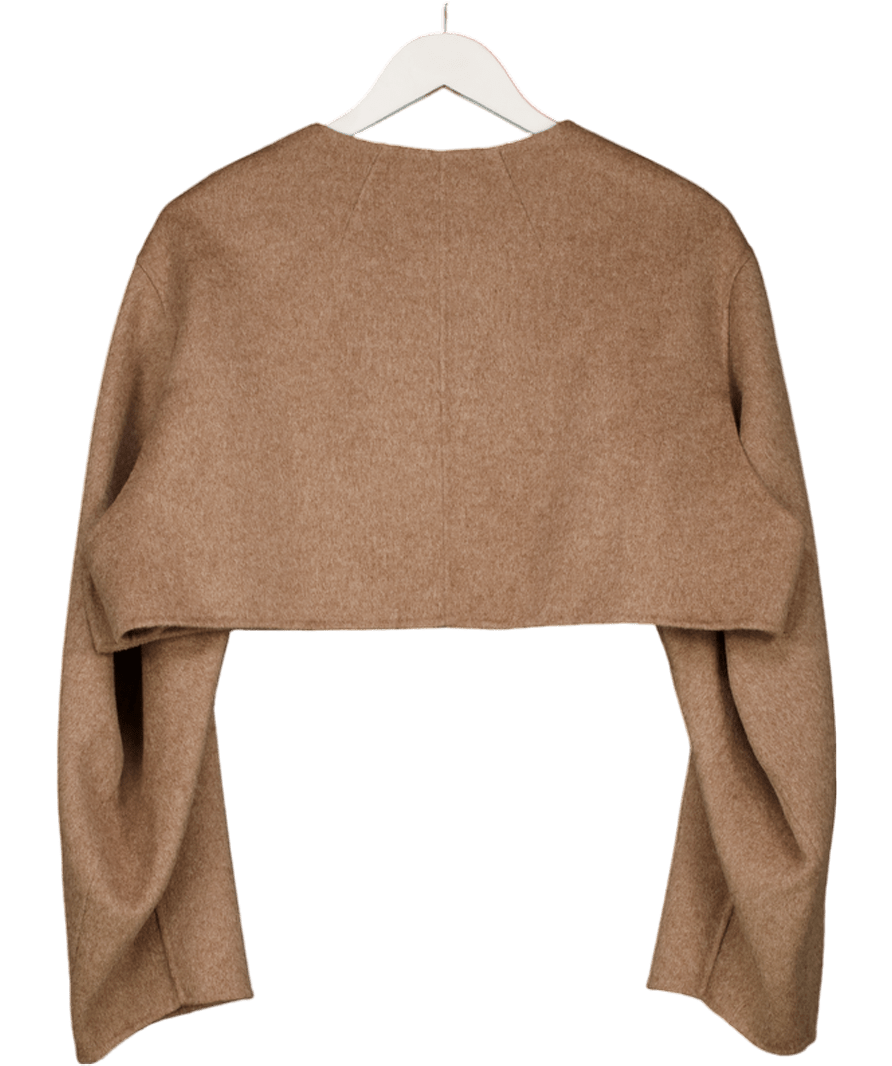 cos Beige Double - faced Cropped Hybrid Jacket UK XS/S - Reliked