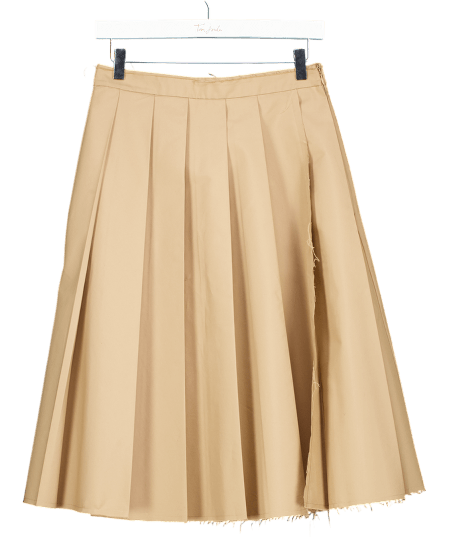 cos Beige Midi Skirt UK 8 - Reliked