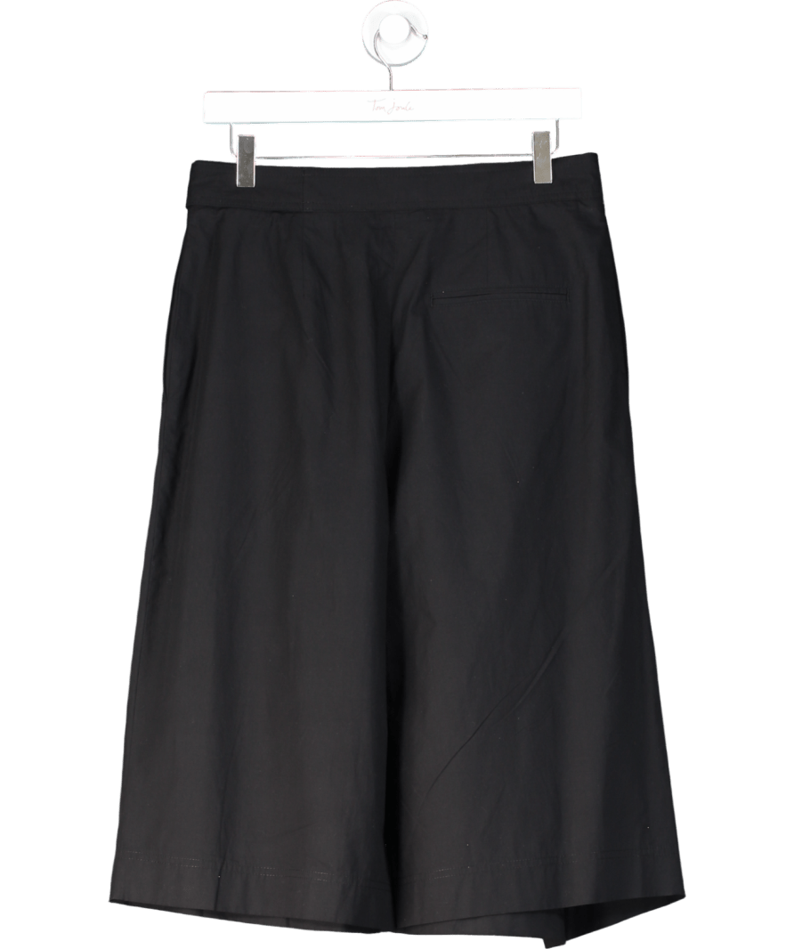 cos Black Cotton Wrap Front Culottes UK 12 - Reliked