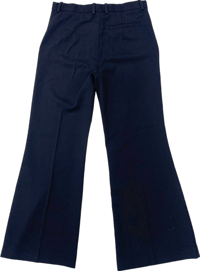 COS Black Wool Flared Trousers UK 14 - Reliked