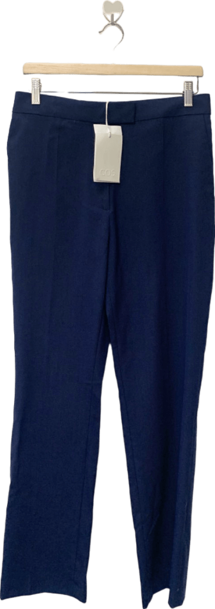COS Navy Wool Trousers UK 14 - Reliked