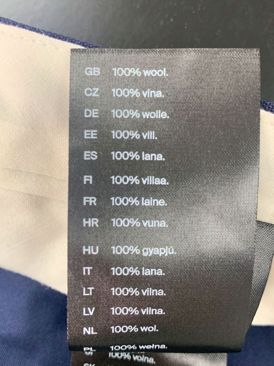 COS Navy Wool Trousers UK 14 - Reliked