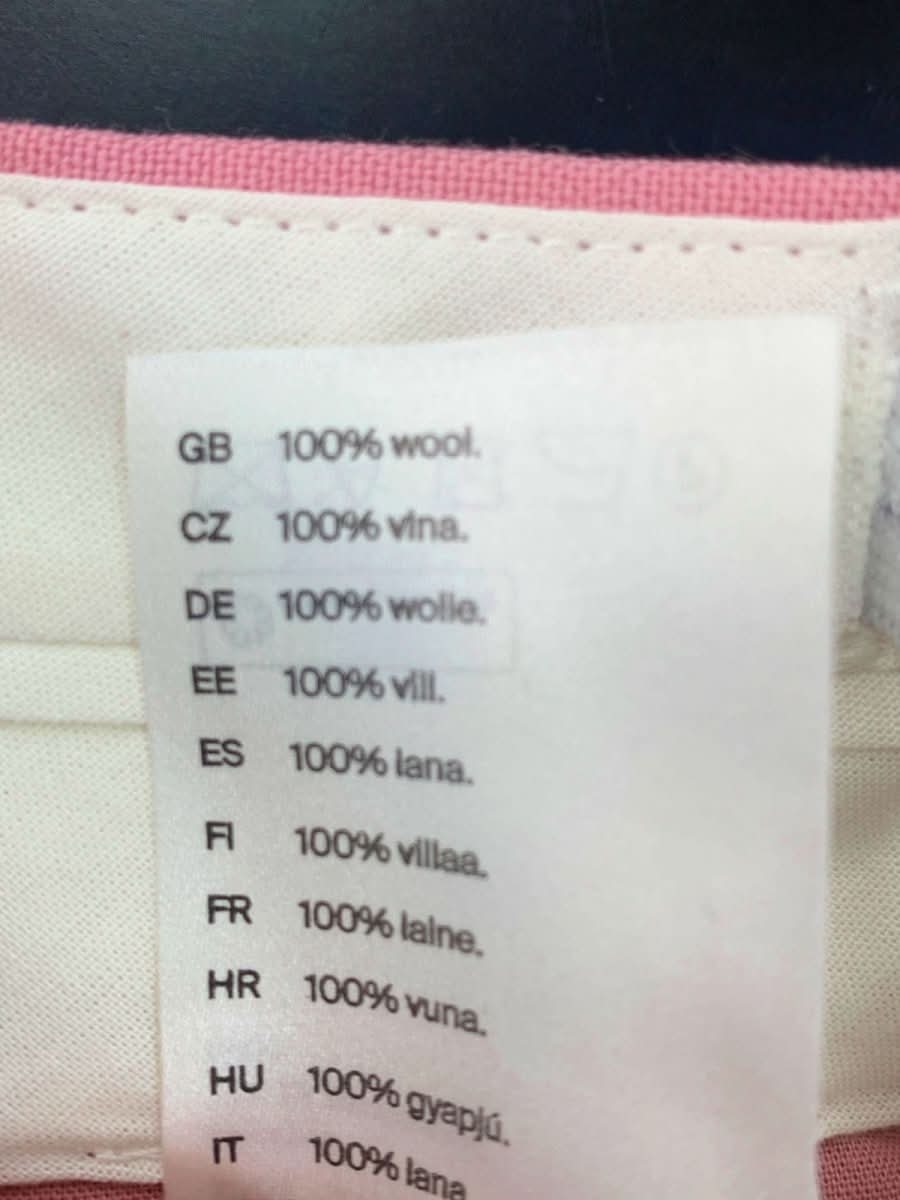 COS Pink Wool Trousers UK 14 - Reliked