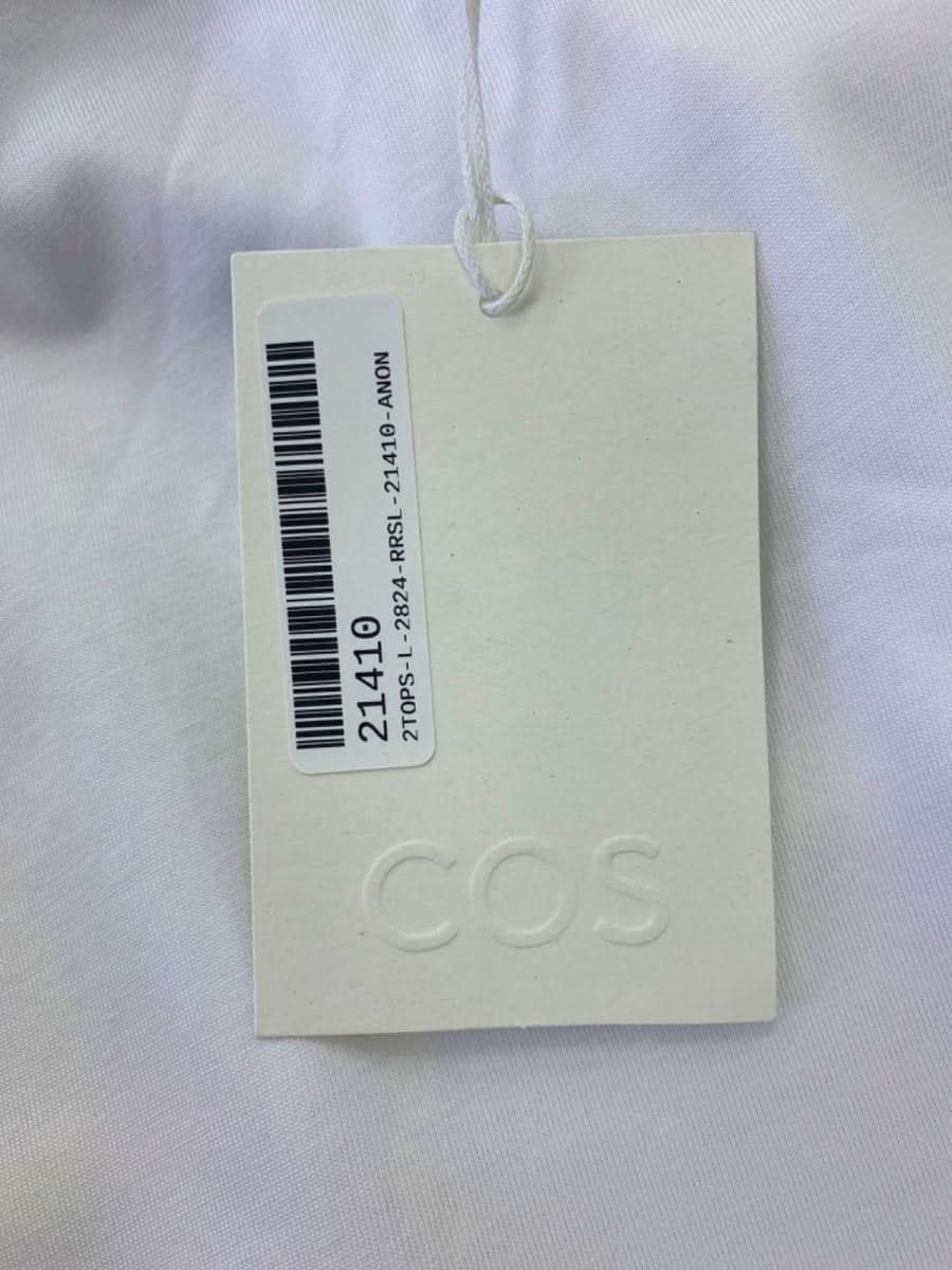 COS White Regular Fit T-Shirt Medium - Reliked