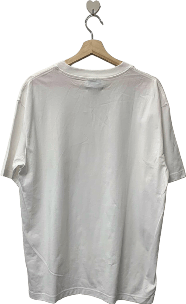 COS White Regular Fit T-Shirt Medium - Reliked