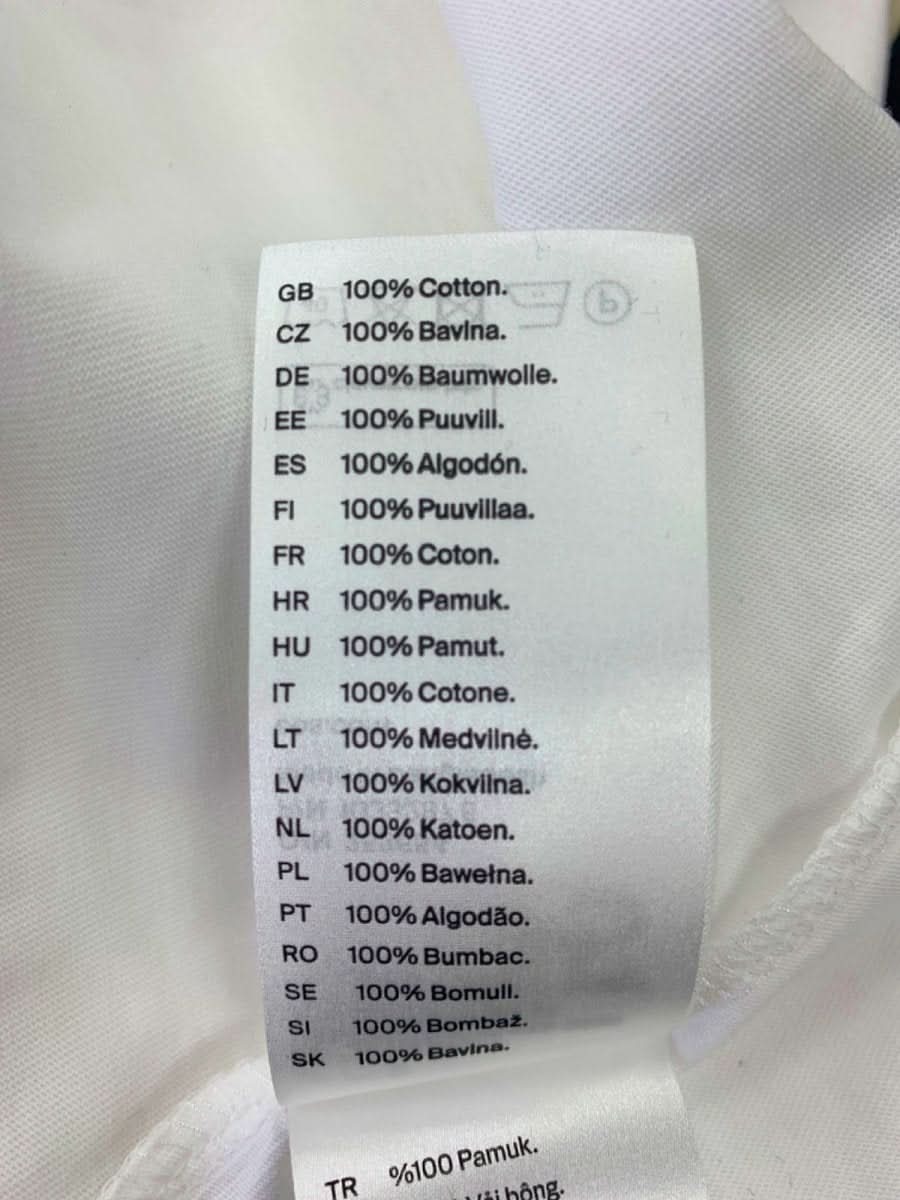 COS White Regular Fit T-Shirt Medium - Reliked