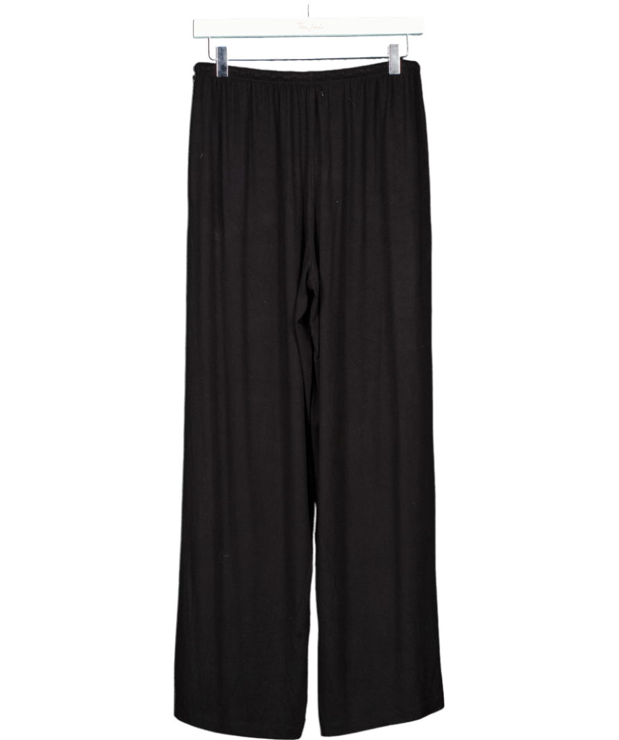 cotton on Black Soft Touch Wide Leg Trousers UK XS - Reliked