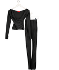 Coucoo Black Lanai Long Sleeved Top And Leggings UK XS - Reliked