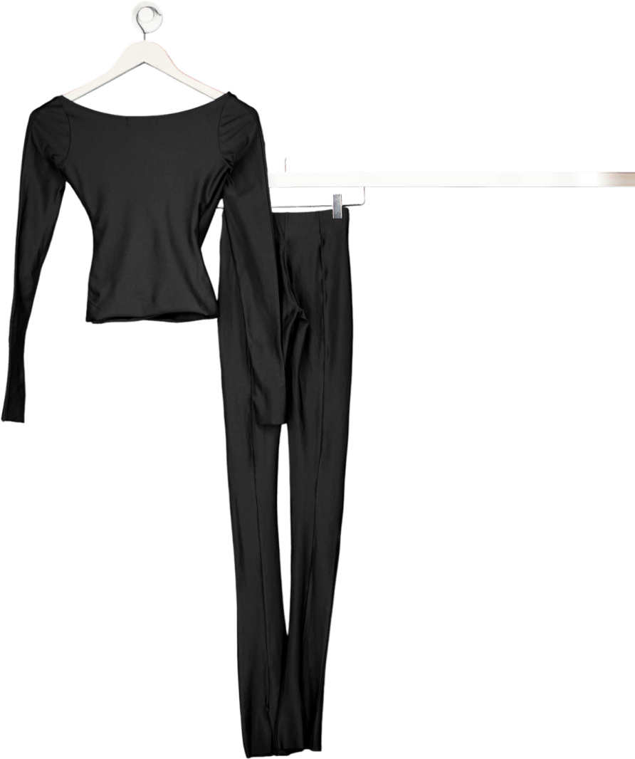 Coucoo Black Lanai Long Sleeved Top And Leggings UK XS - Reliked