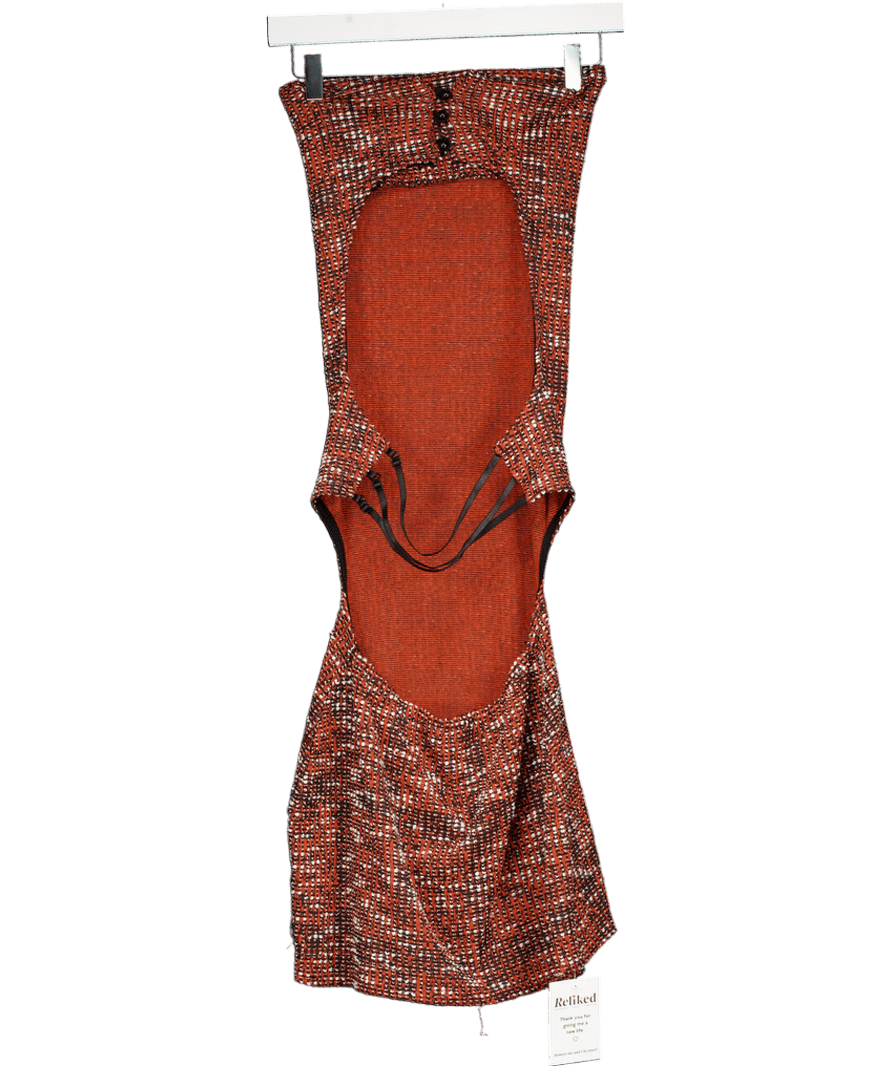 Coucoo Orange Backless Mini Dress UK M - Reliked