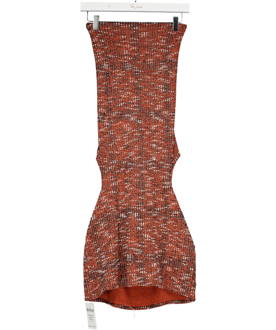 Coucoo Orange Backless Mini Dress UK M - Reliked